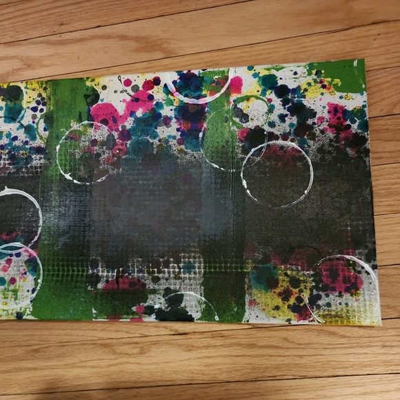 HANDCRAFTED Abstract Painting Artwork HANDPAINTED Bright Canvas Wall Art Decor - Picture 12 of 12